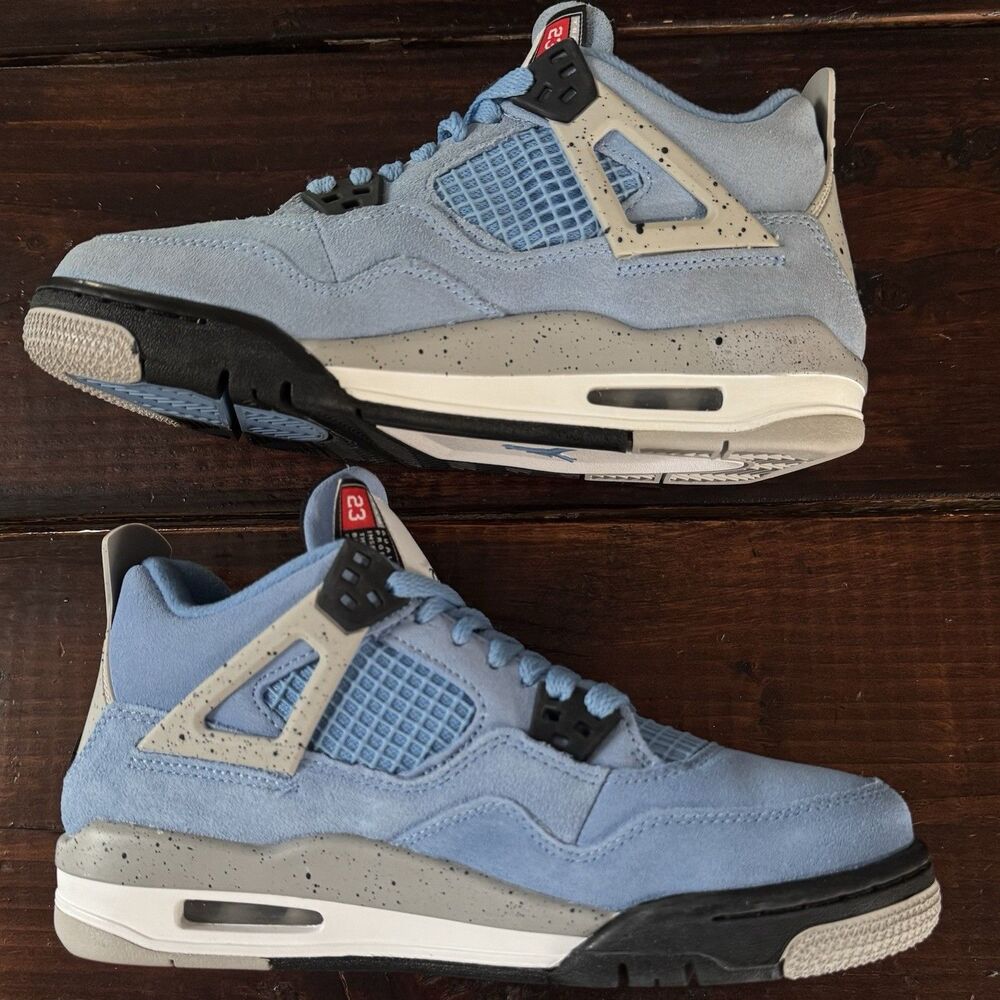 Air Jordan 4 Retro UNC University Blue (GS) Shoes - Picture 4 of 9